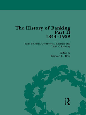 cover image of The History of Banking II, 1844-1959 Vol 3